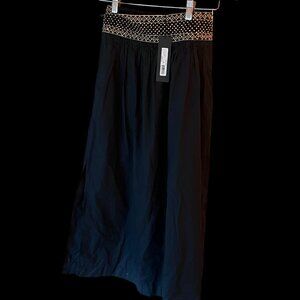 NWT Kobi Halperin Black Skirt with Gold Beads Size 2